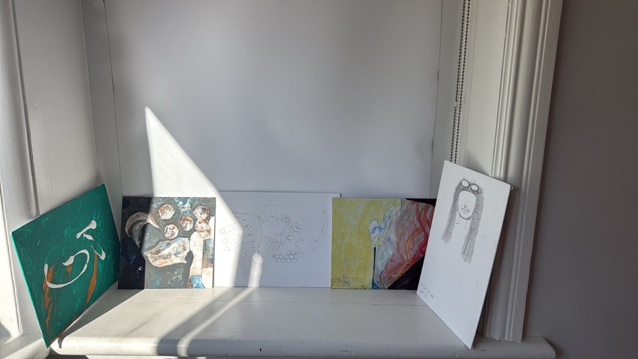 Artwork created during the Shy Poets creative session